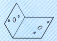 Angulo de acero para fijaci�n de estructuras con separaci�n a pared. Diferentes medidas.