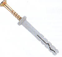 Taco clavo. Tipos 5, 6 y 8. Fijaci�n rapida a golpe de martillo sobre materiales de soporte compactos.