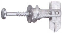 Taco met�lico espiral para paneles de yeso con bloqueo en c�mara posterior.