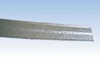 Perfil galvanizado para remate de impermeabilizacion en cubiertas. 2 metros de largo