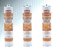 Poliuretano espejos. Producto de f�cil aplicaci�n y secado. Alto poder de adhesi�n. Permanentemente el�stico, resiste vibraciones, cambios de temperatura y humedades. Especial para el sellado de espejoe sobra madera y la mayor parte de materiales. 300 ml.
