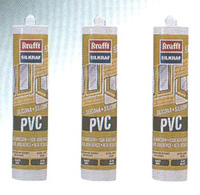 Silkraf PVC neutra. Silicona especial para el sellado en Pvc y poliuretano lacado. Recomendada para juntas en ventanas y puerta de Pvc con la mayor parte de materiales de construcci�n. Acabado de piel fino PVC. 300 ml.