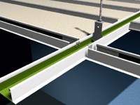 El sistema Bandraster se utiliza para realizar m�dulos arquitectonicos bien sean espacios cuadrados � rectangulares. Se pueden integrar f�cilmente particiones y elementos de iluminaci�n.