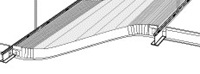 Perfil curvable T apropiado para diferentes cambios de nivel variando de angulos rectos a l�neas curvas que proporcionan efectos dimensionales. Cambios de altura para esconder sistemas de integraci�n de servicios.