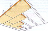 Aplicaciones techo. Falso techo cont�nuo con sistema mendiante atornillado a estructura oculta.