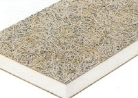 C-3. Panel termo-ac�stico multicapa formado por dos capas de viruta de madera mezclada con cemento y una capa de poliestireno expandido en su interior.